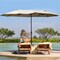 Patio Outdoor 15 Umbrella Market Umbrella Double-Sided With Crank